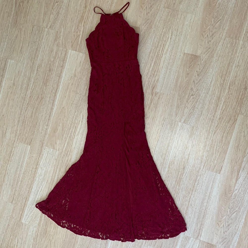 Lulus - Burgundy Maxi Dress